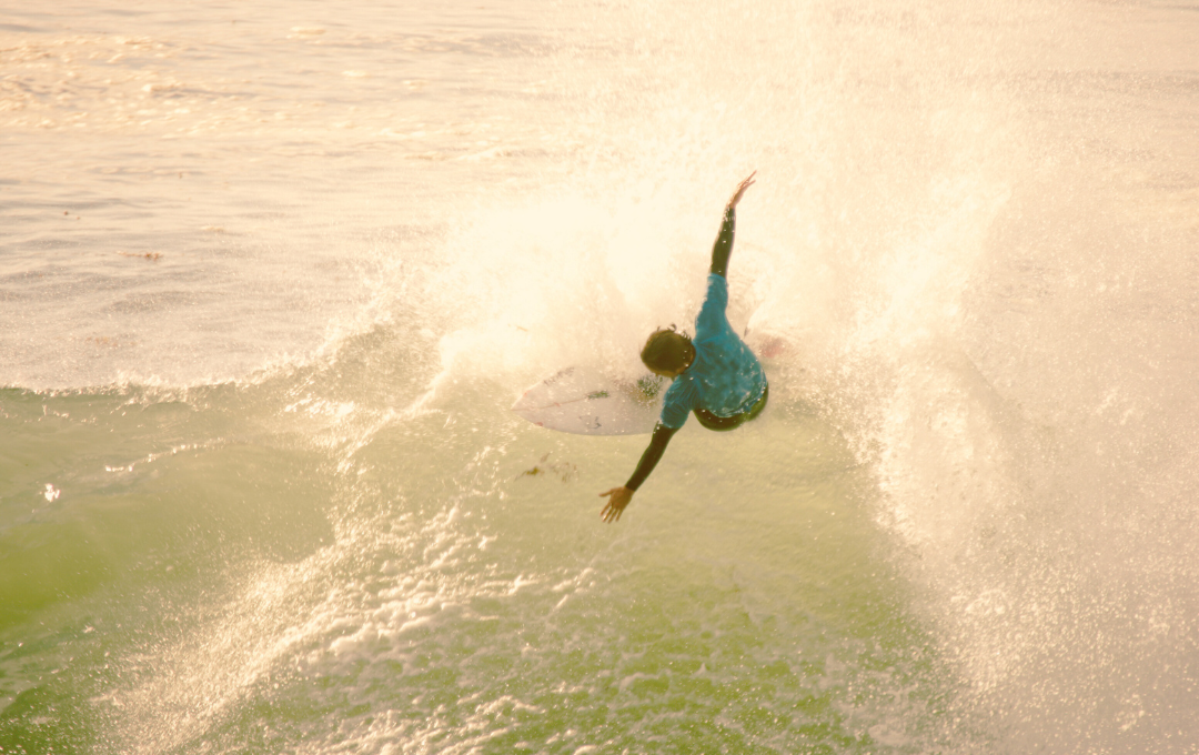 Surfing Person in Santa Cruz & Monterey