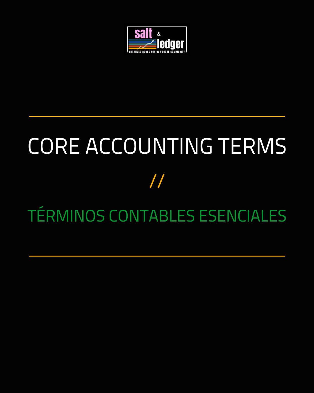 A Bilingual Accounting Glossary