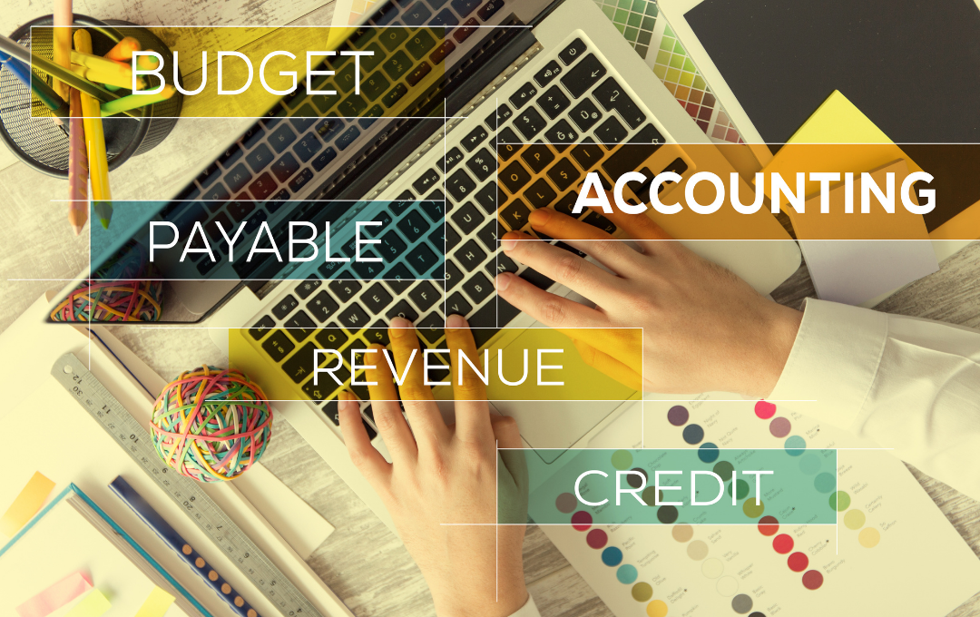 Accountant working with computer while showing Salt & Ledger services in Santa Cruz & Monterey Counties.